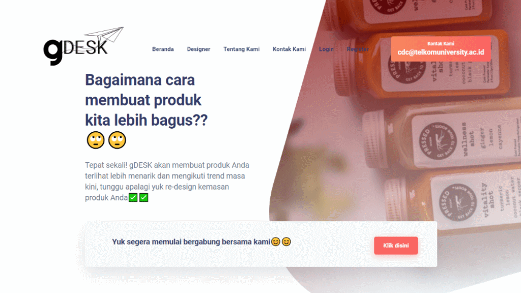 Screenshot proyek gDESK